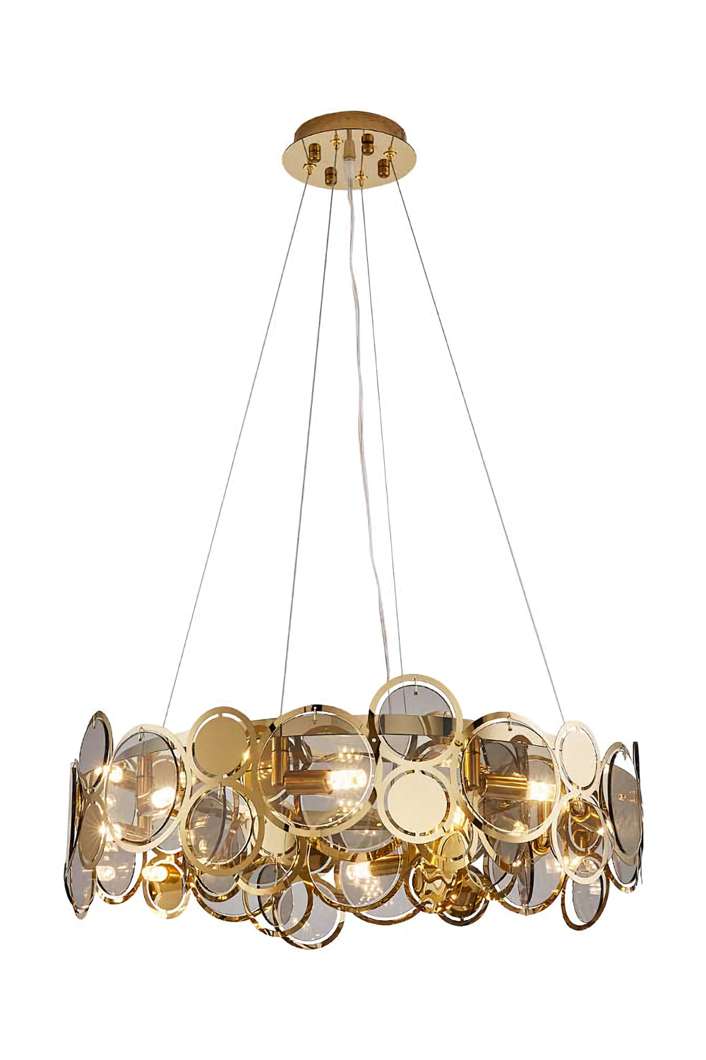 Adrianna Glass Round Chandelier - everlamps