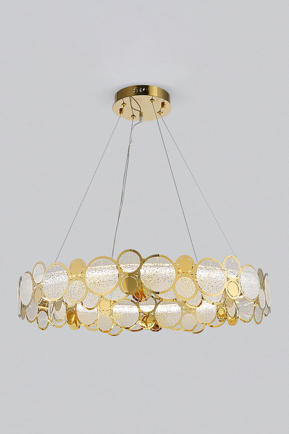 Adrianna Glass Round Chandelier - everlamps