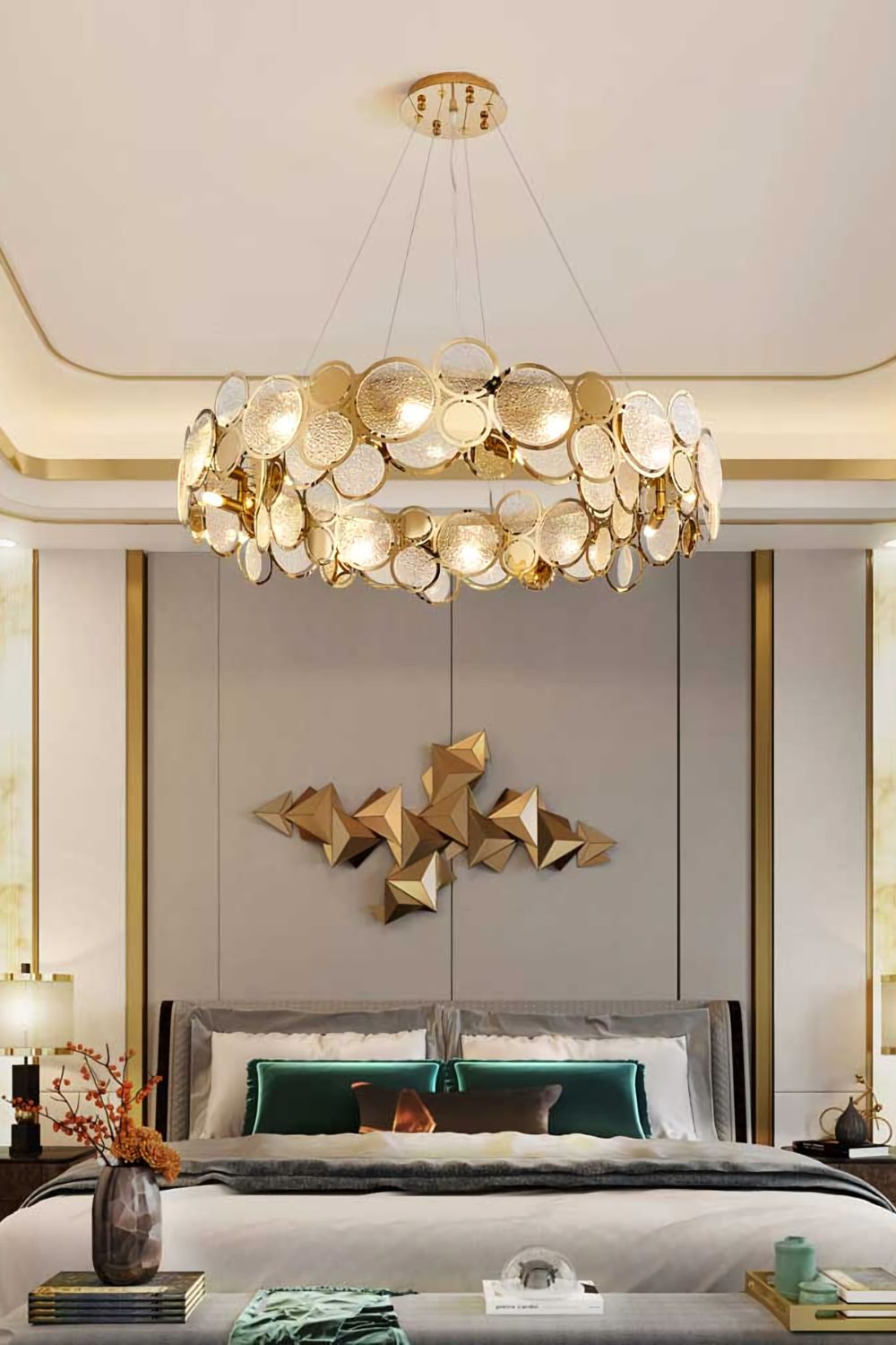 Adrianna Glass Round Chandelier - everlamps