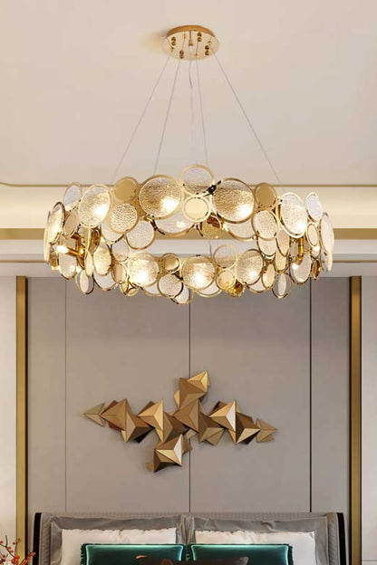 Adrianna Glass Round Chandelier - everlamps
