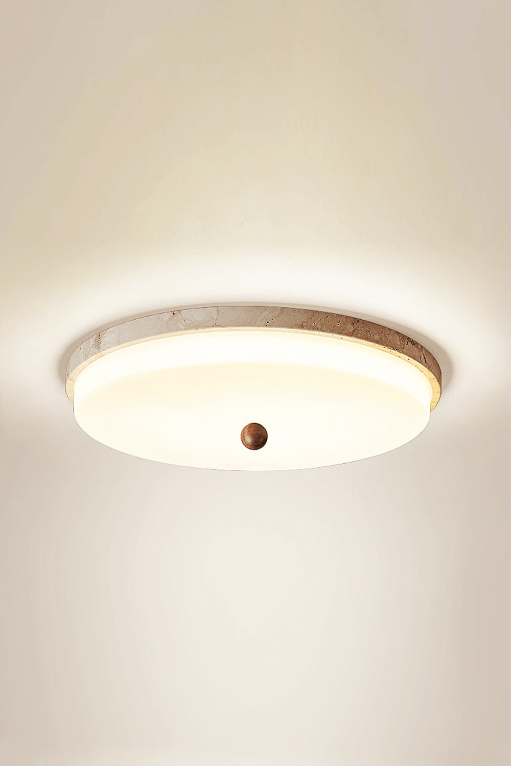 Aeon Travertine Globe Ceiling Light - view 12 | everlamps
