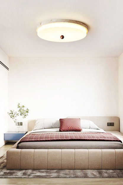 Aeon Travertine Globe Ceiling Light - view 8 | everlamps