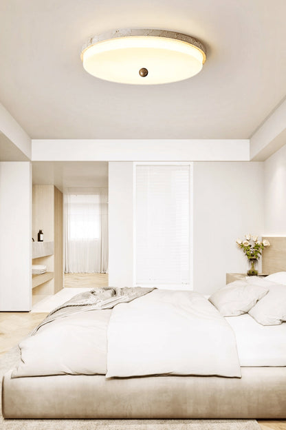 Aeon Travertine Globe Ceiling Light - view 10 | everlamps