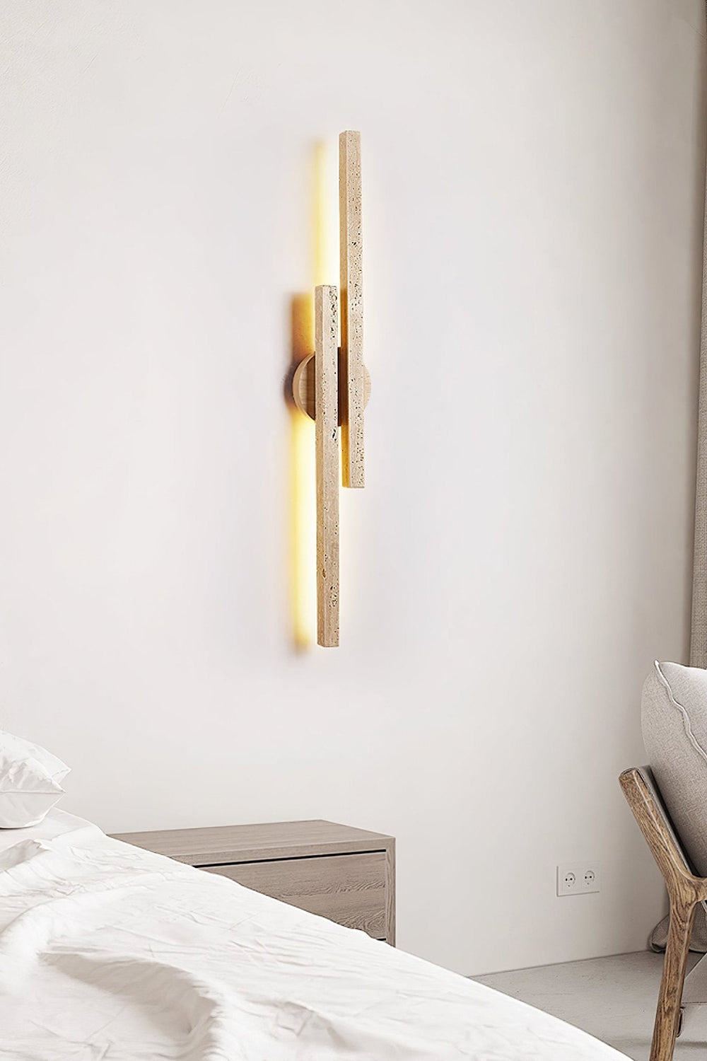 Aeris Travertine Wall Light - view 6 | everlamps