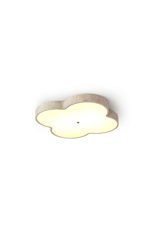 Aethel Cloud Travertine Ceiling Lamp | everlamps