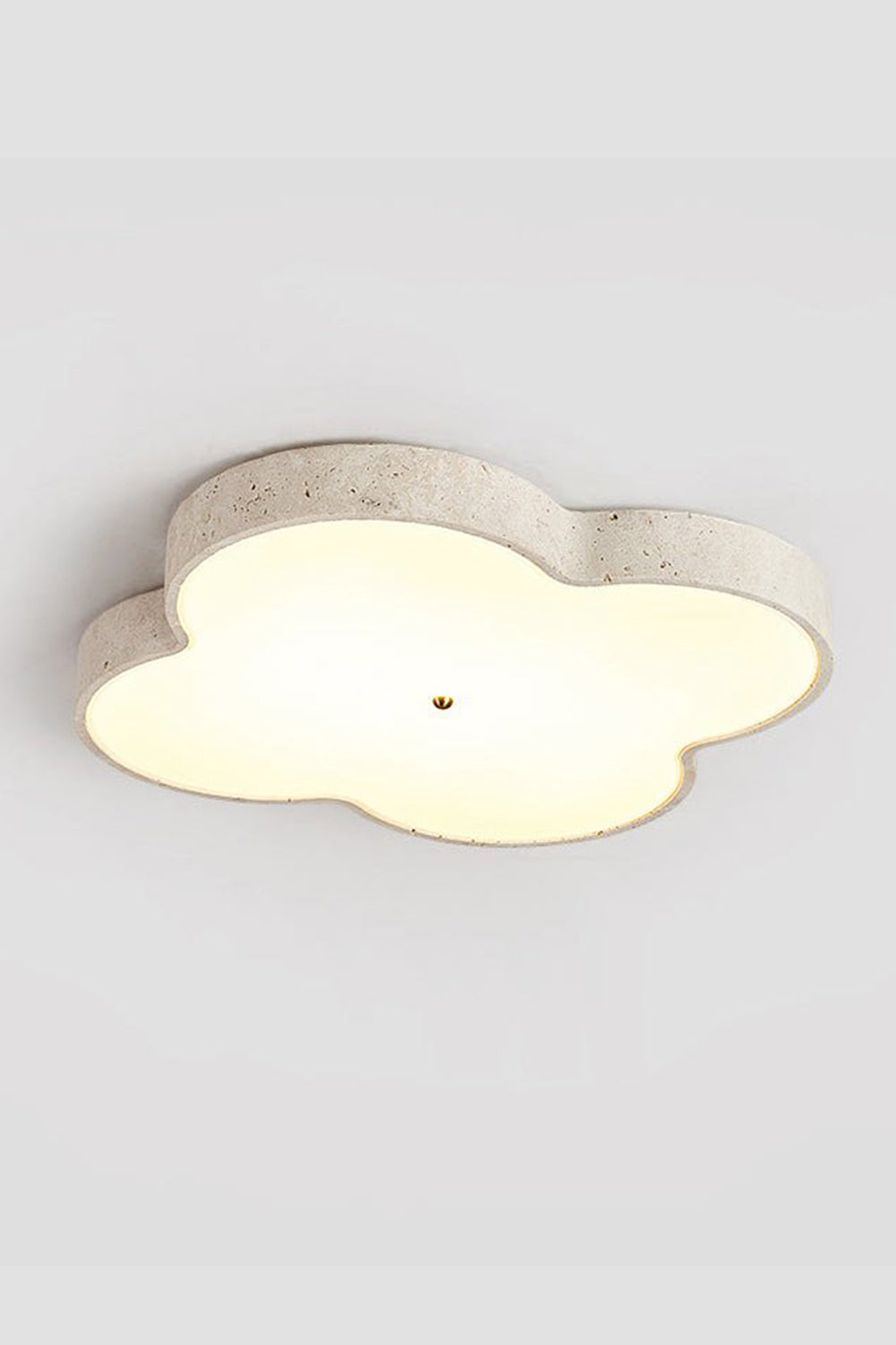 Aethel Cloud Travertine Ceiling Lamp - view 13 | everlamps