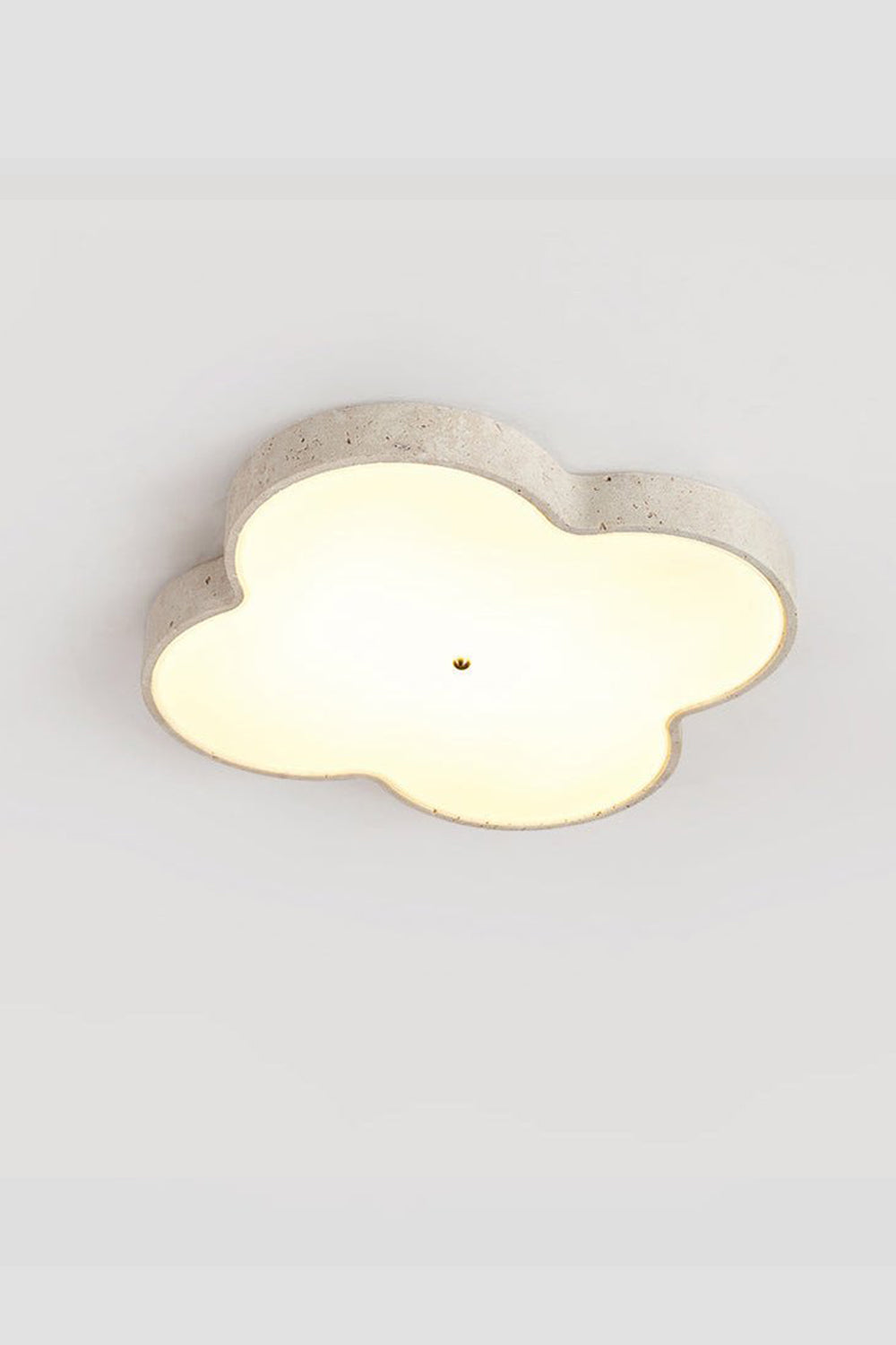 Aethel Cloud Travertine Ceiling Lamp - view 15 | everlamps
