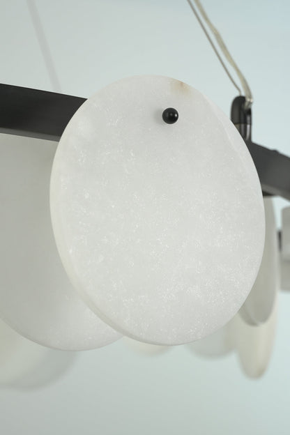 Alabaster Disc Ring Chandelier vexa lamps