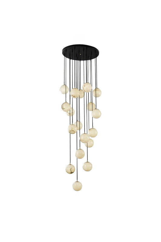 Alabaster Balls Cluster Chandelier | everlamps