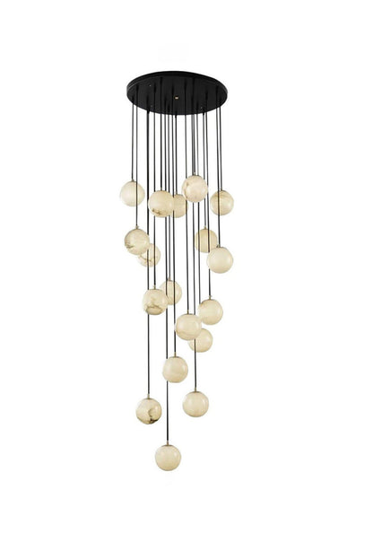 Alabaster Balls Cluster Chandelier - view 30 | everlamps