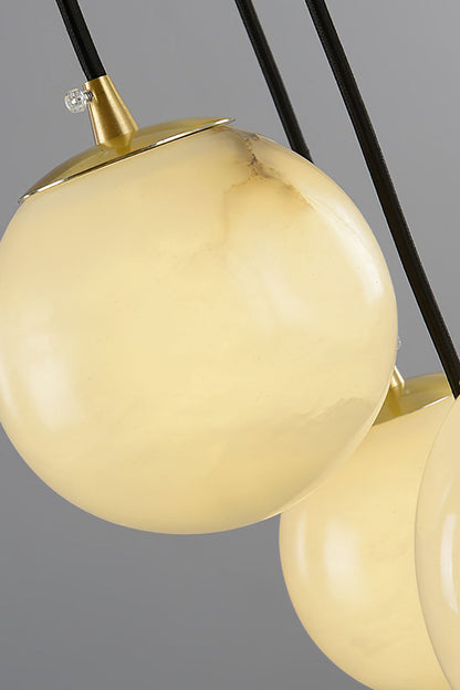 Alabaster Balls Cluster Chandelier - view 20 | everlamps
