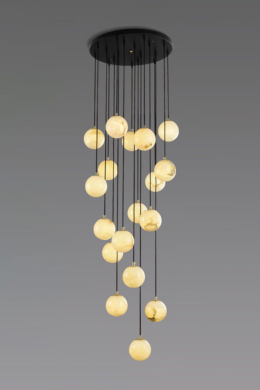 Alabaster Balls Cluster Chandelier - view 21 | everlamps