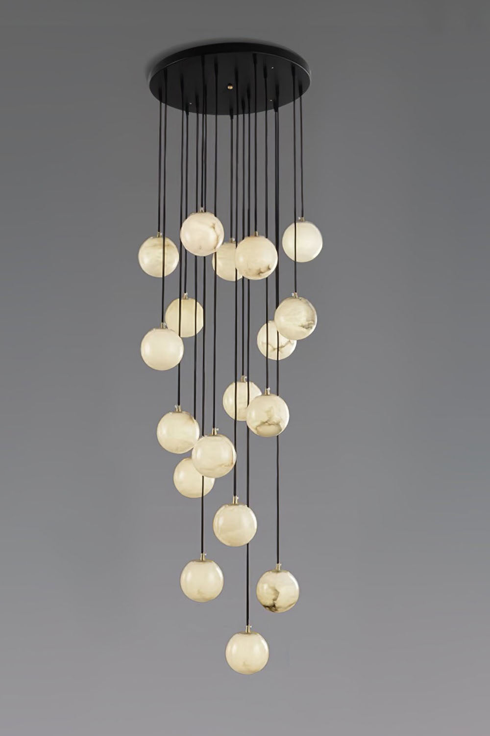 Alabaster Balls Cluster Chandelier - view 22 | everlamps