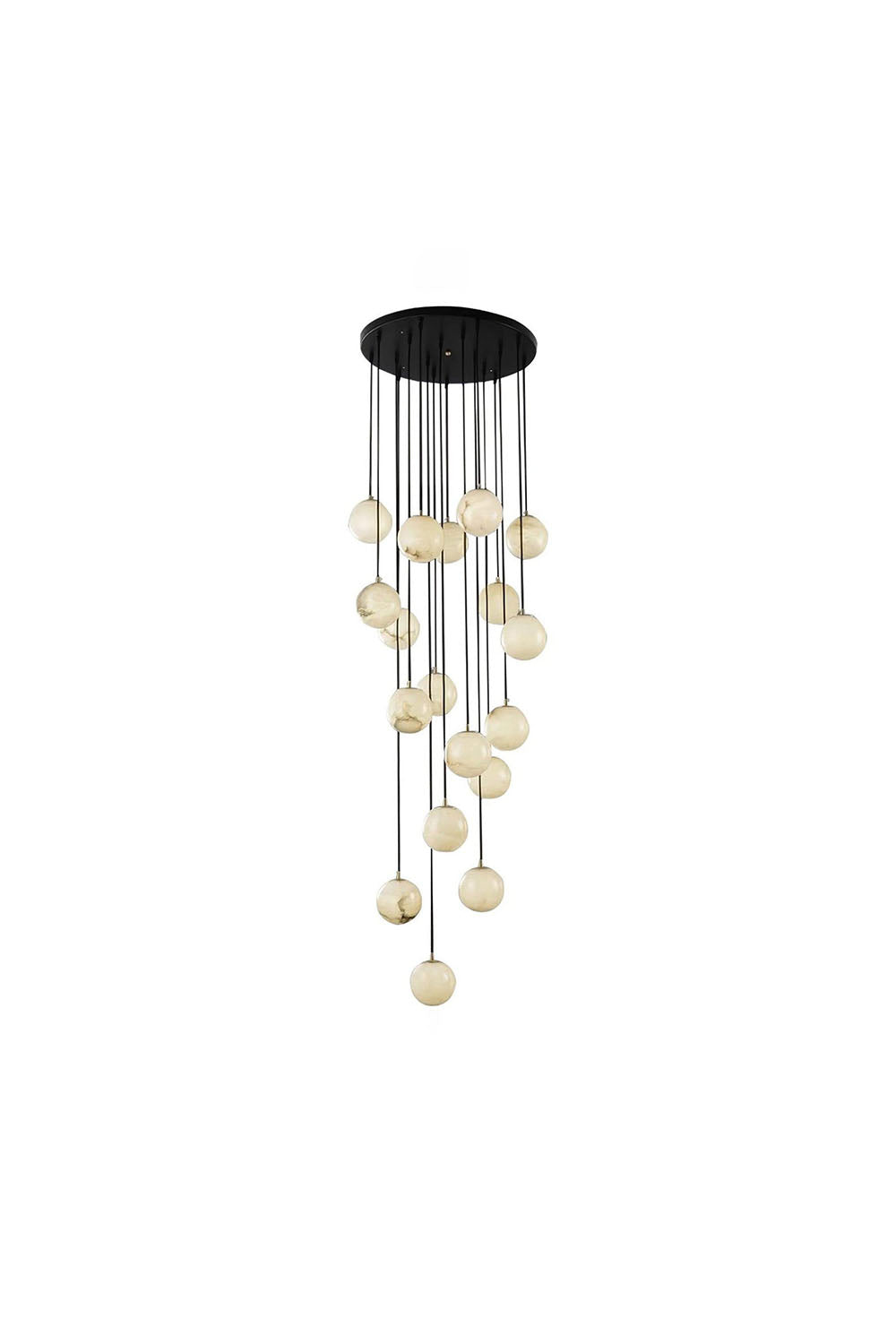 Alabaster Balls Cluster Chandelier - view 29 | everlamps