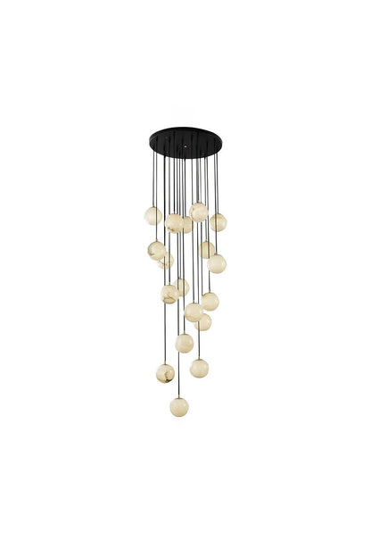 Alabaster Balls Cluster Chandelier - view 29 | everlamps