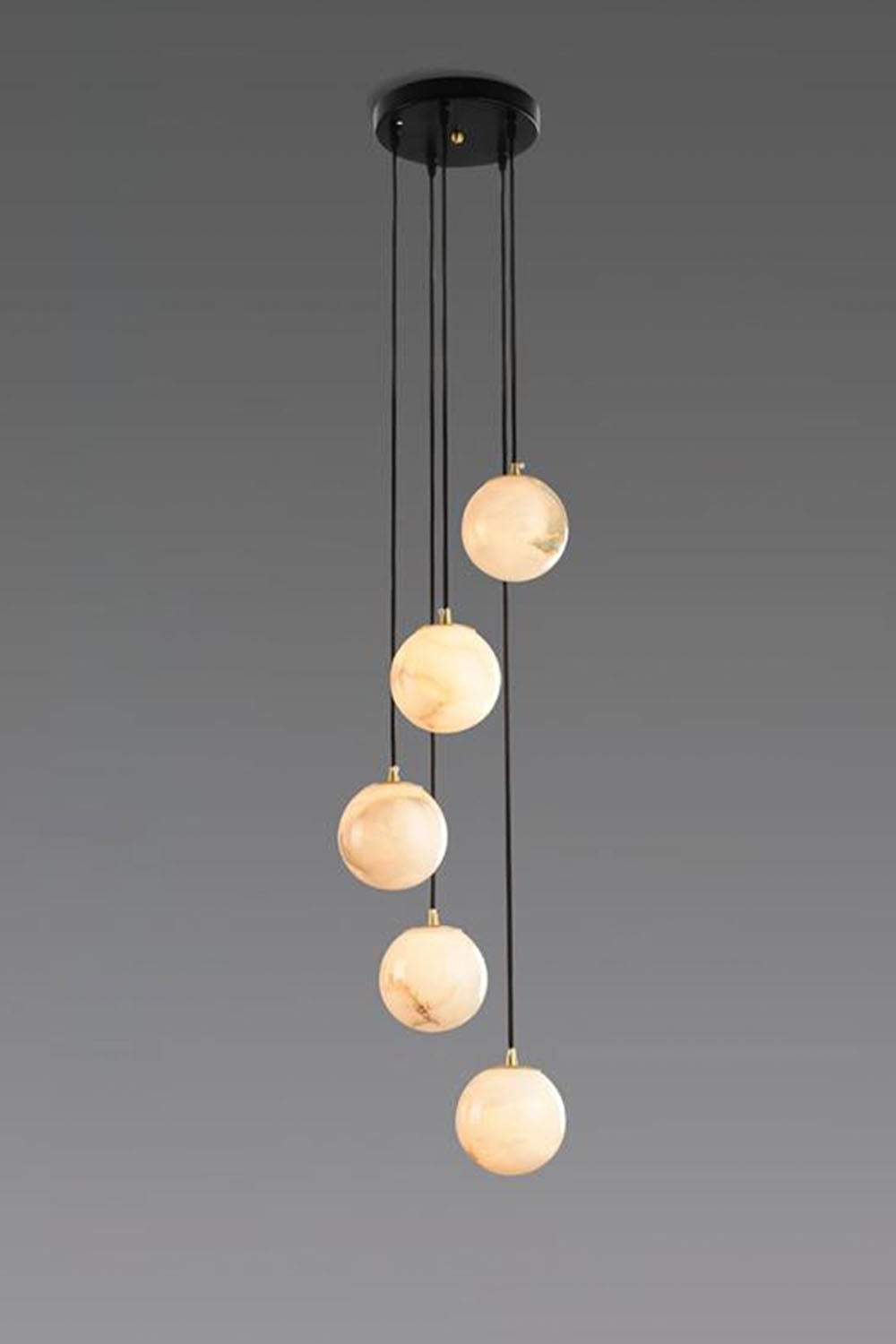 Alabaster Balls Cluster Chandelier - view 26 | everlamps