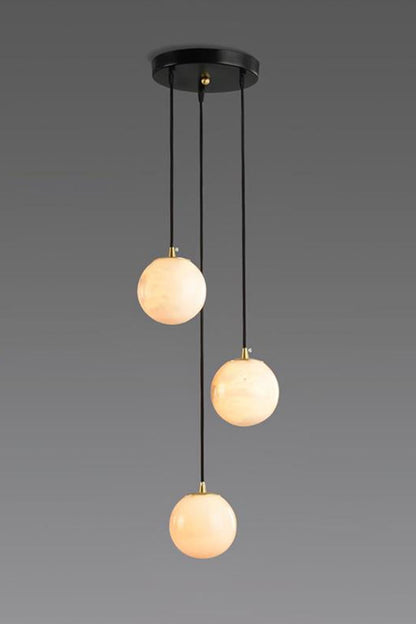 Alabaster Balls Cluster Chandelier - view 27 | everlamps