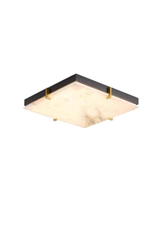 Alabaster Black Square Ceiling Lamp | everlamps