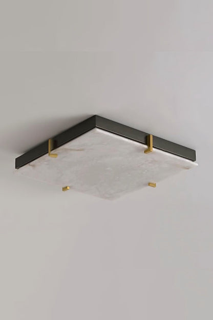 Alabaster Black Square Ceiling Lamp - view 10 | everlamps