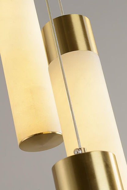 Alabaster Celestial Brass Cascade Chandelier - view 20 | everlamps