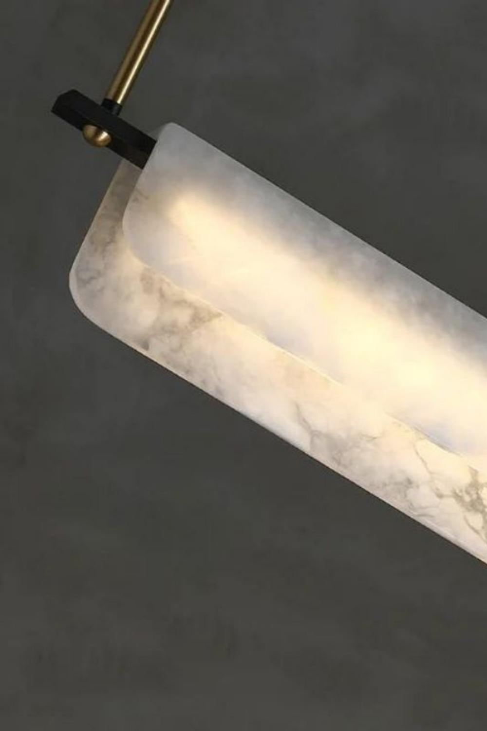Alabaster Dining Linear Chandelier - everlamps