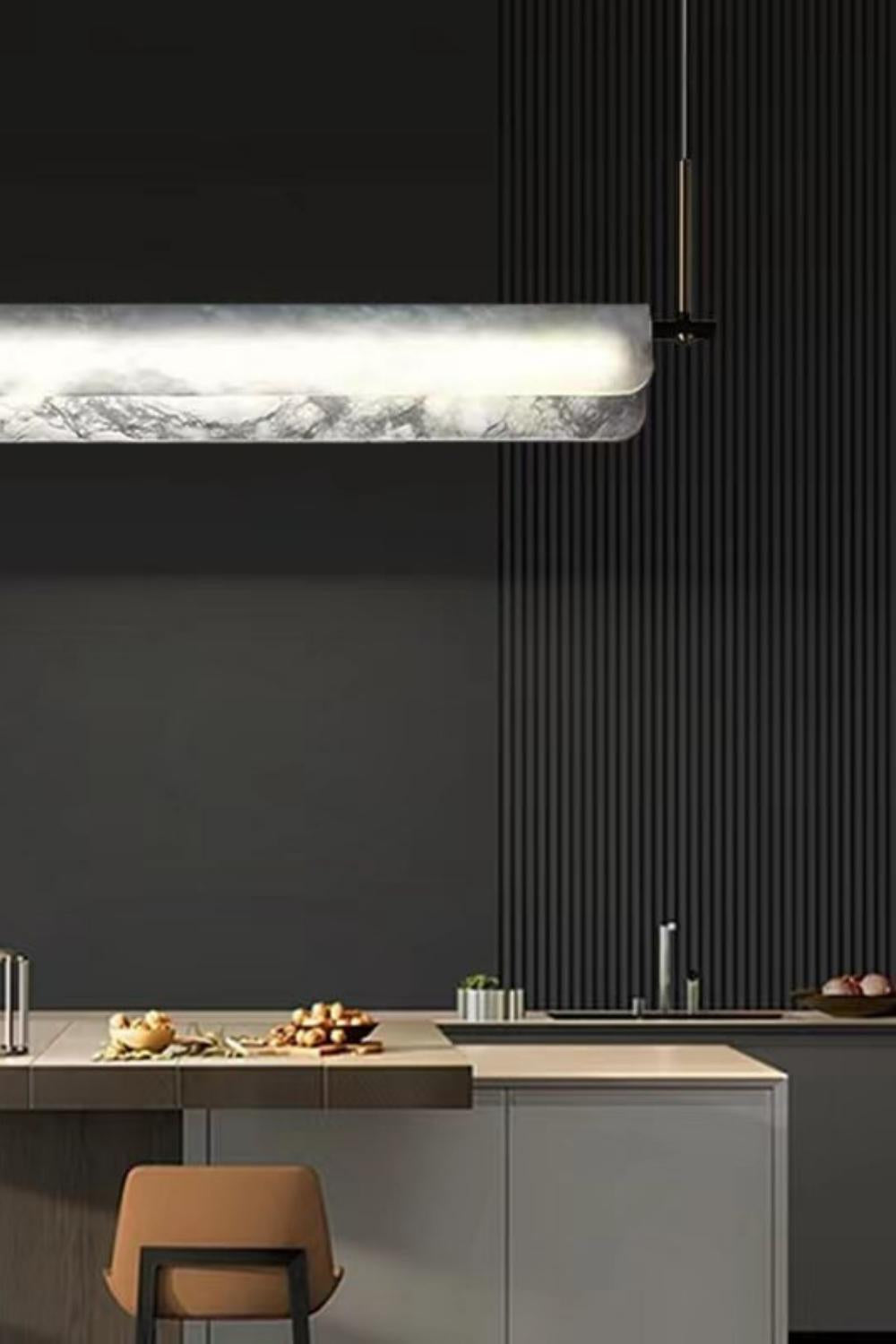 Alabaster Dining Linear Chandelier - everlamps