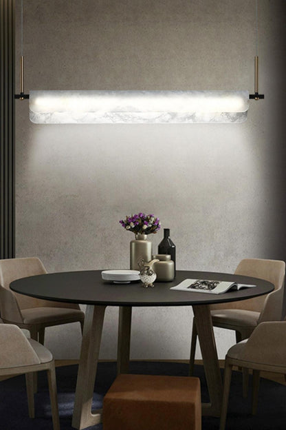 Alabaster Dining Linear Chandelier - everlamps