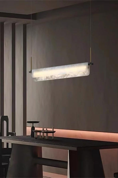Alabaster Dining Linear Chandelier - everlamps
