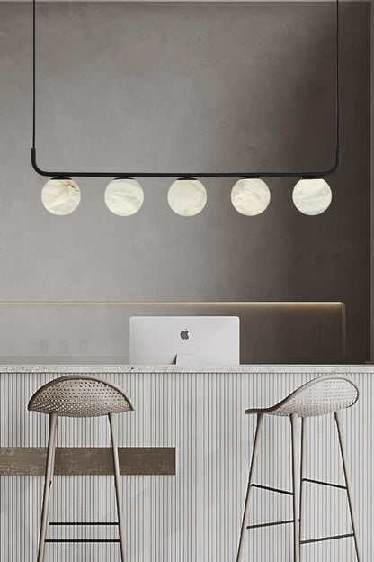 Alabaster Global Linear Pendant - everlamps