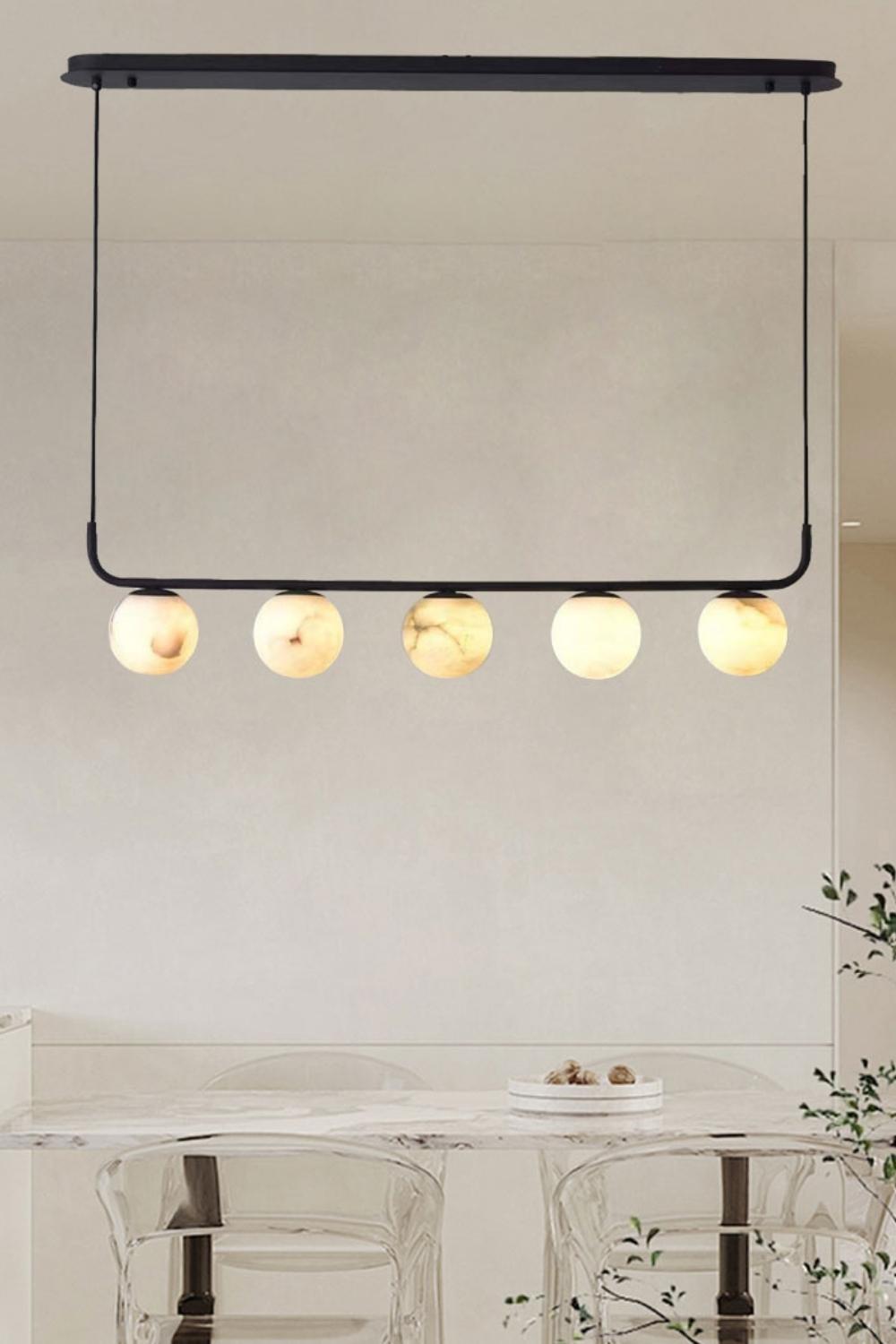 Alabaster Global Linear Pendant - everlamps