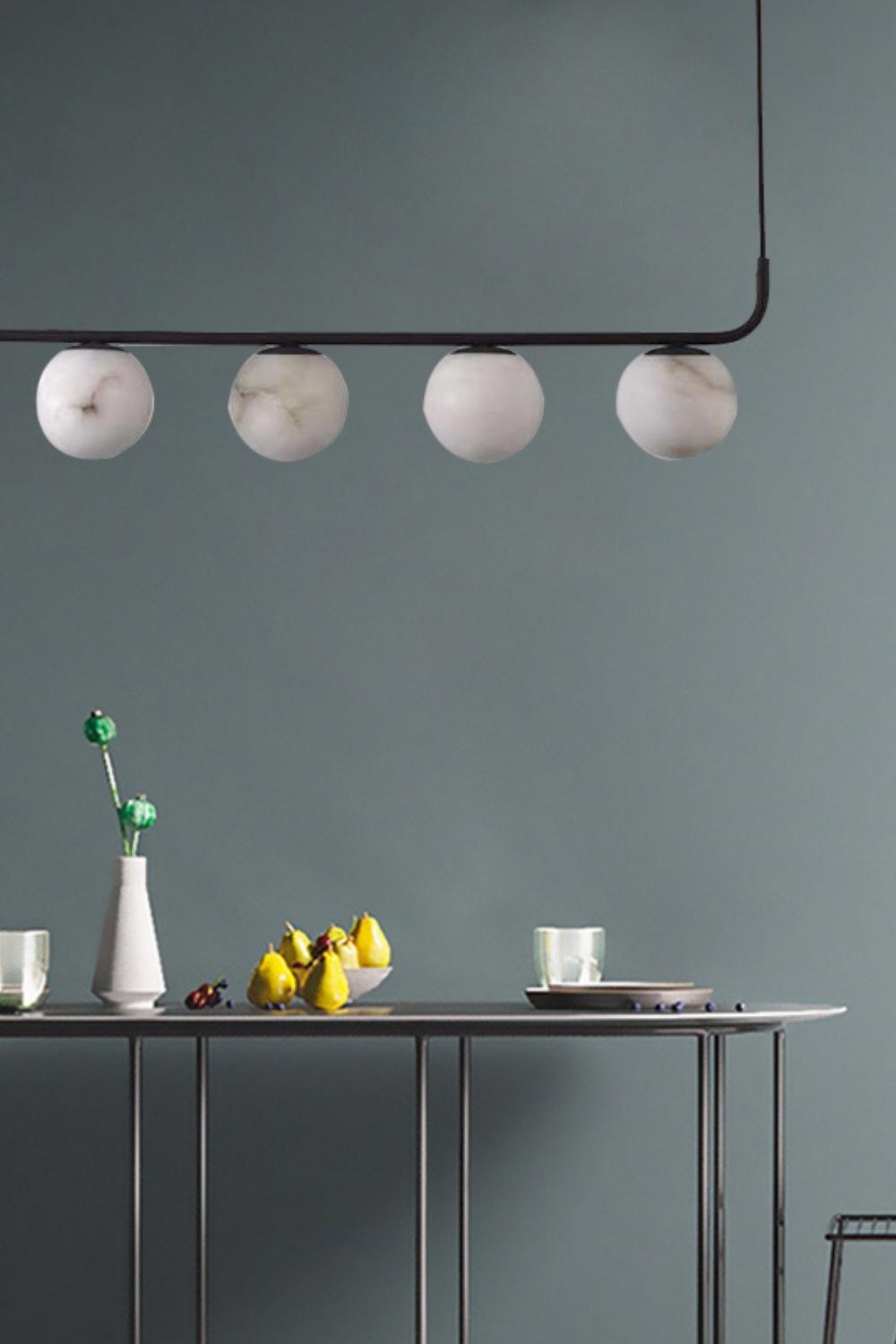 Alabaster Global Linear Pendant - everlamps