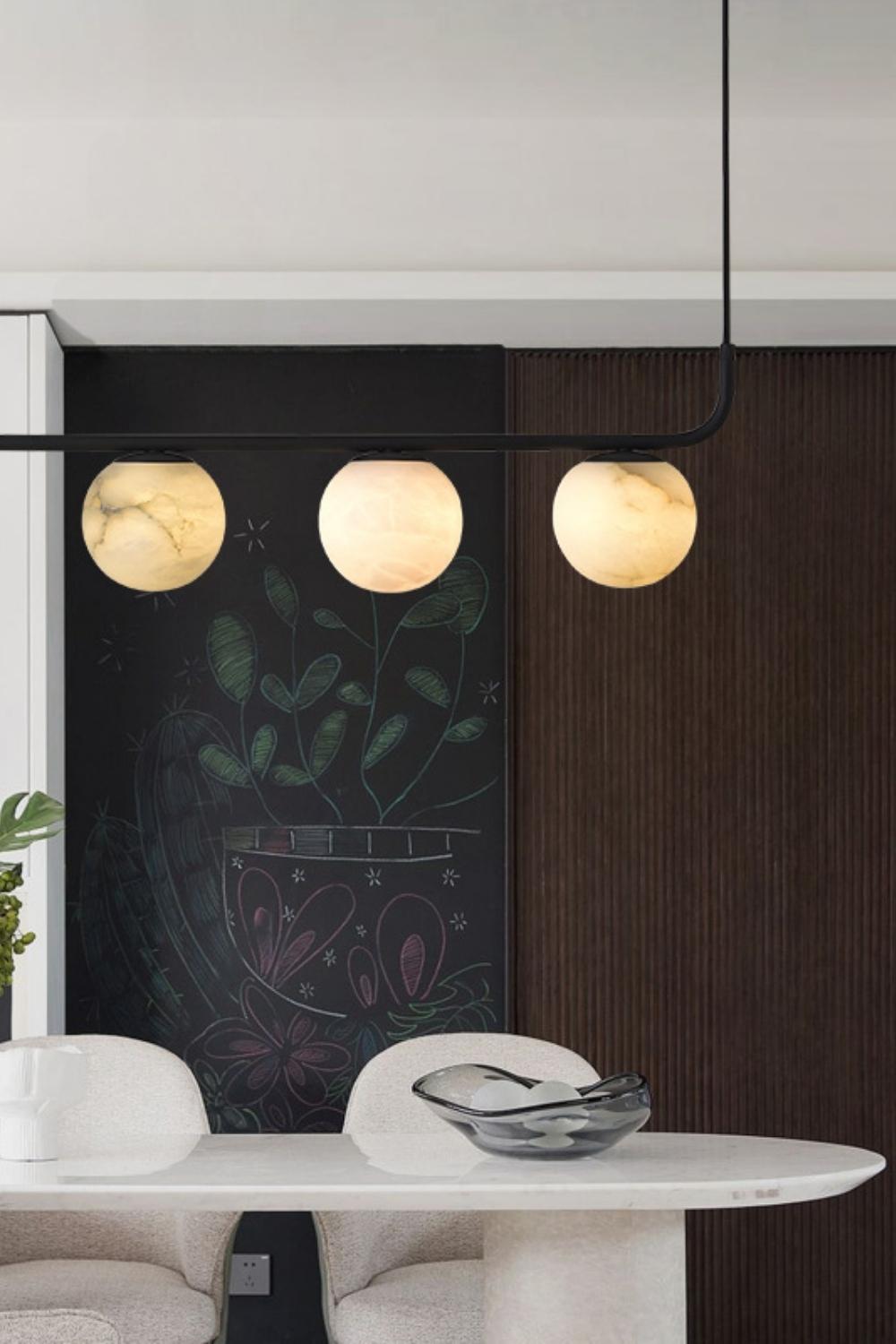 Alabaster Global Linear Pendant - everlamps