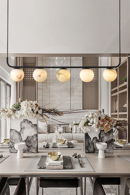 Alabaster Global Linear Pendant - everlamps