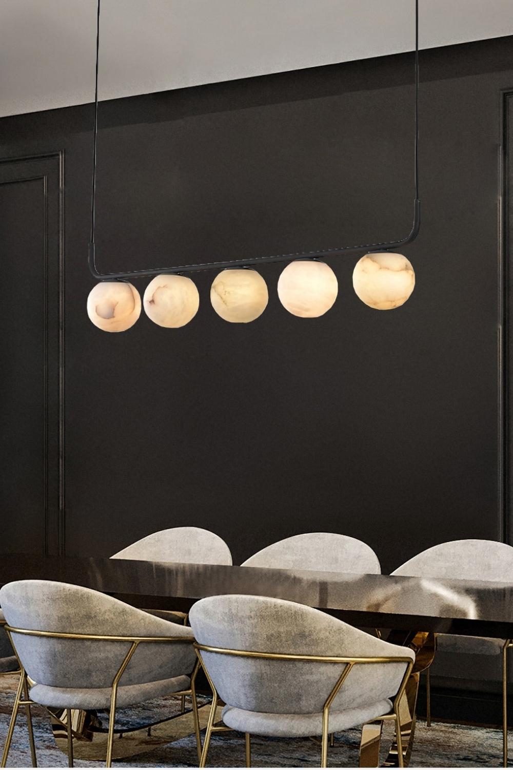Alabaster Global Linear Pendant - everlamps