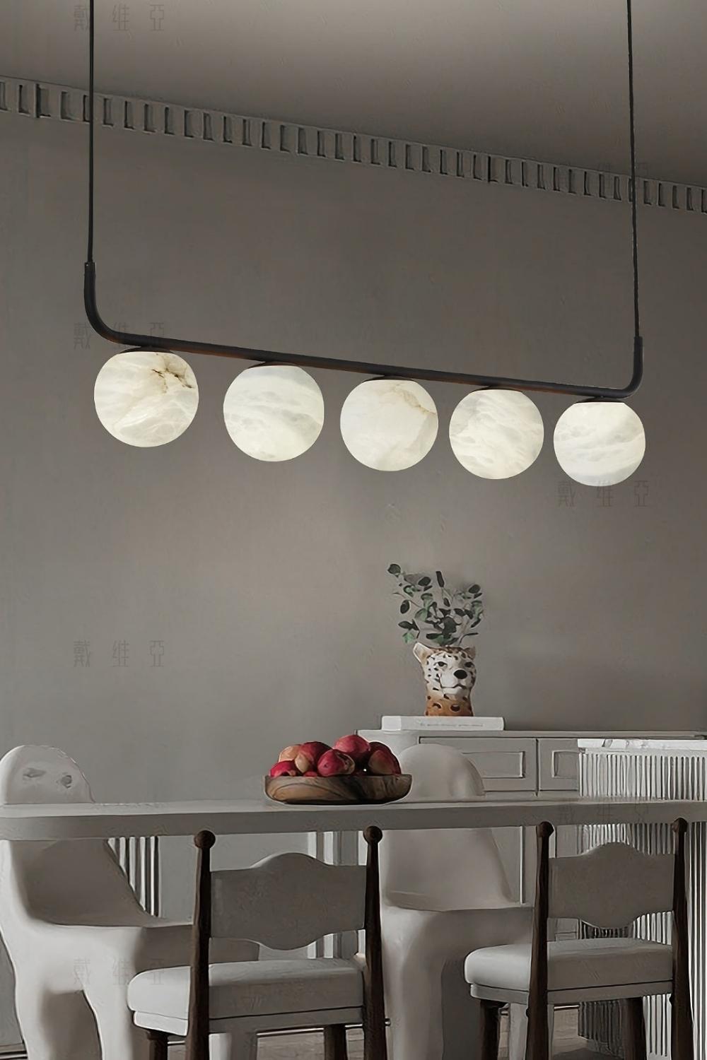 Alabaster Global Linear Pendant - everlamps