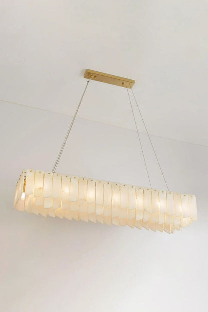 Alabaster Modern Cascade Tiered Chandelier - view 11 | everlamps