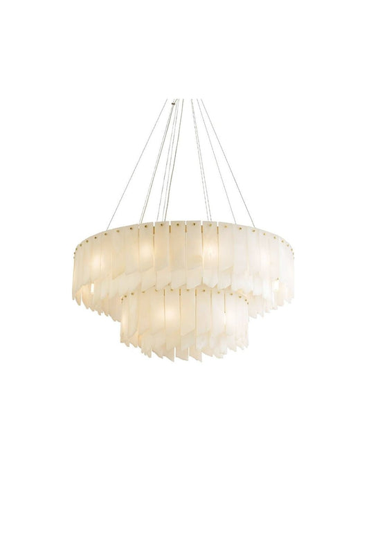 Alabaster Modern Cascade Tiered Chandelier | everlamps
