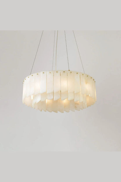 Alabaster Modern Cascade Tiered Chandelier - view 7 | everlamps