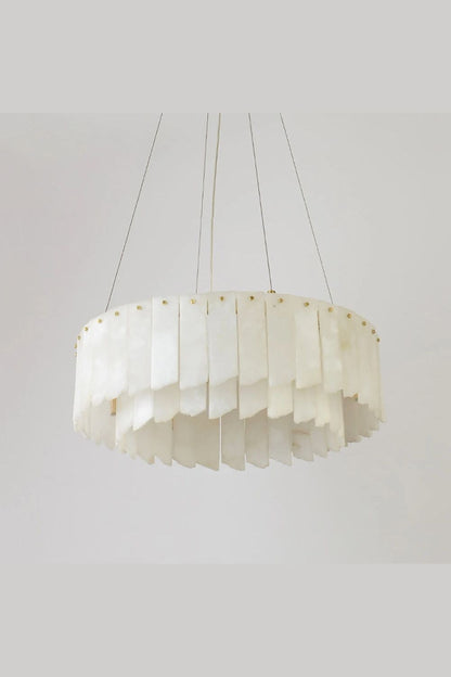 Alabaster Modern Cascade Tiered Chandelier - view 8 | everlamps