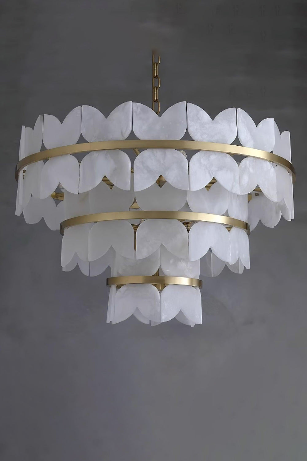 Alabaster Petal Tier Chandelier - view 18 | everlamps