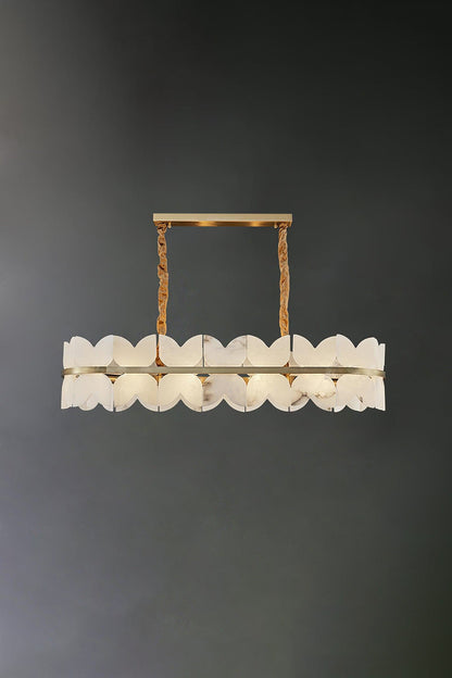 Alabaster Petal Tier Chandelier - view 24 | everlamps