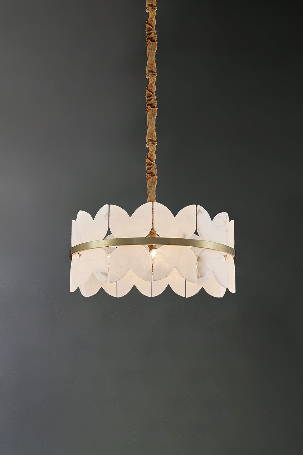 Alabaster Petal Tier Chandelier - view 22 | everlamps