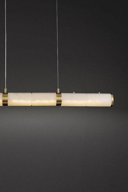 Alabaster Pillar Linear Chandelier - everlamps