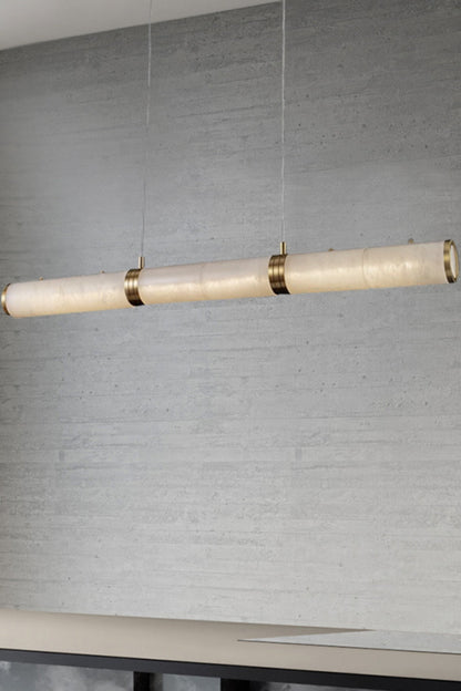 Alabaster Pillar Linear Chandelier - everlamps