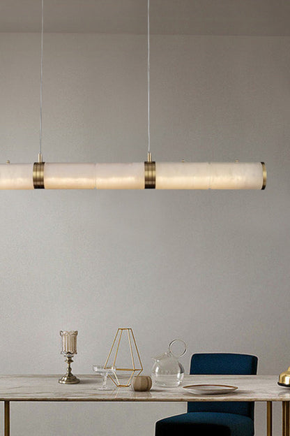 Alabaster Pillar Linear Chandelier - everlamps
