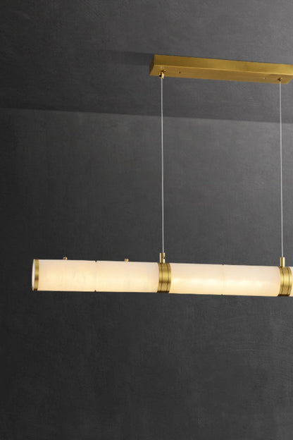 Alabaster Pillar Linear Chandelier - everlamps