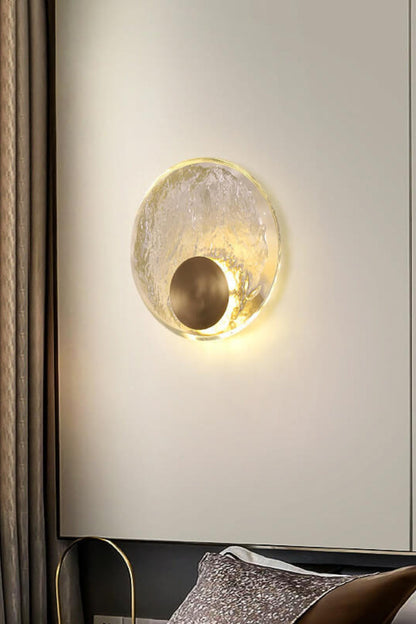 Round Alpes Glass Wall Sconce - view 3 | everlamps