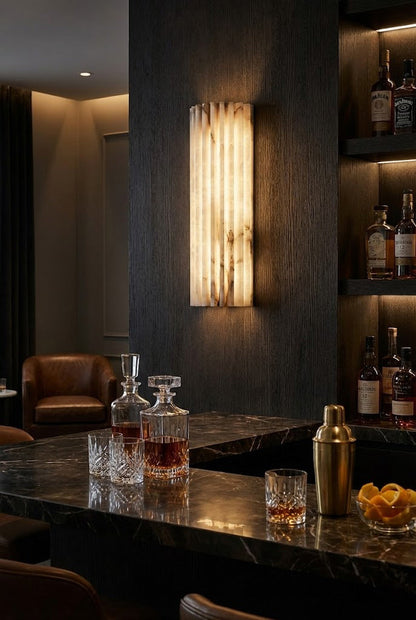 Alvia Alabaster Wall Light - view 11 | everlamps