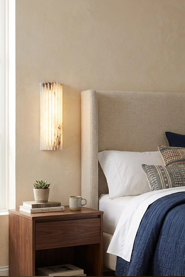 Alvia Alabaster Wall Light - view 13 | everlamps