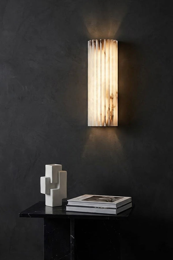 Alvia Alabaster Wall Light - view 5 | everlamps